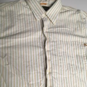 Timberland Button Down Cream Color Men’s Shirt LG